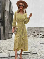 Printed midi dress - Femstylo