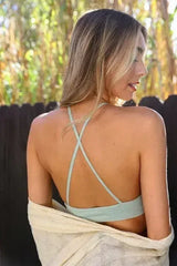 Crochet Lace High Neck Bralette - Femstylo