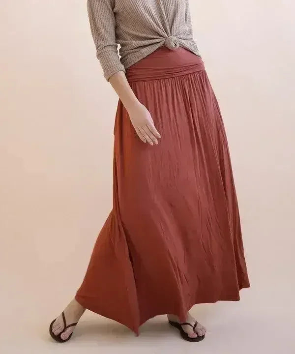 BAMBOO YOGA MAXI SKIRT - Femstylo