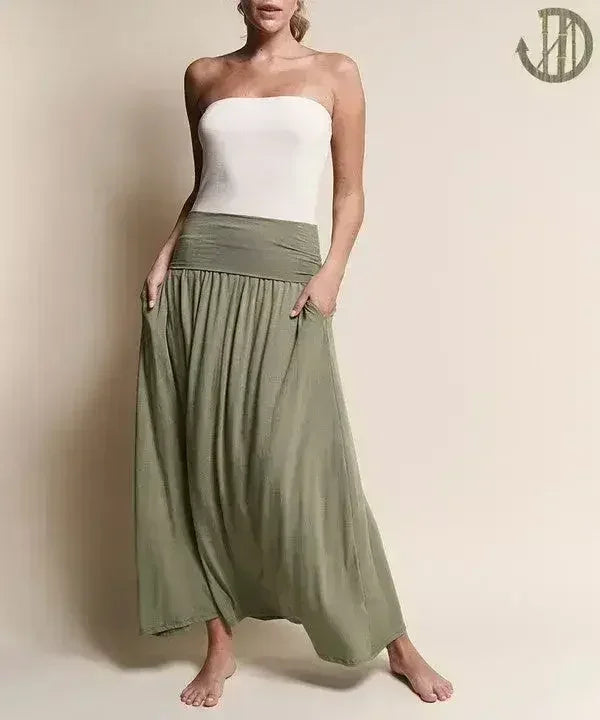 BAMBOO YOGA MAXI SKIRT - Femstylo