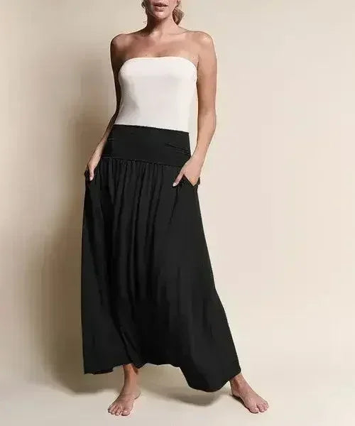 BAMBOO YOGA MAXI SKIRT - Femstylo