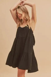 Aemi+Co Tiered Mini Cami Dress with Pockets - Femstylo