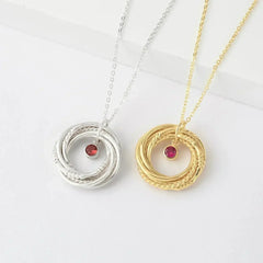 60th Birthday Gift For Woman, Birthday Gift For Mom, 6 Rings 6 Decades - Femstylo