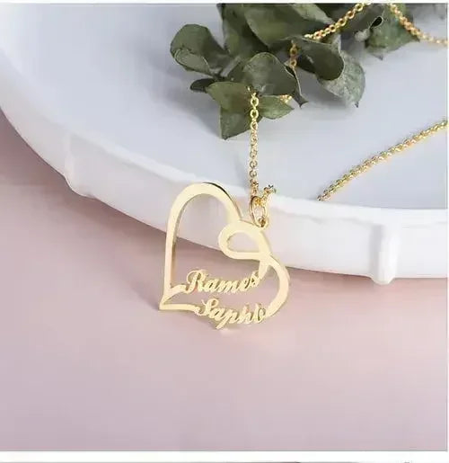 💖 Eternal Heart Necklace – 925 Silver Personalized Love Keepsake - Femstylo