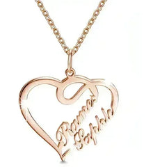 💖 Eternal Heart Necklace – 925 Silver Personalized Love Keepsake - Femstylo