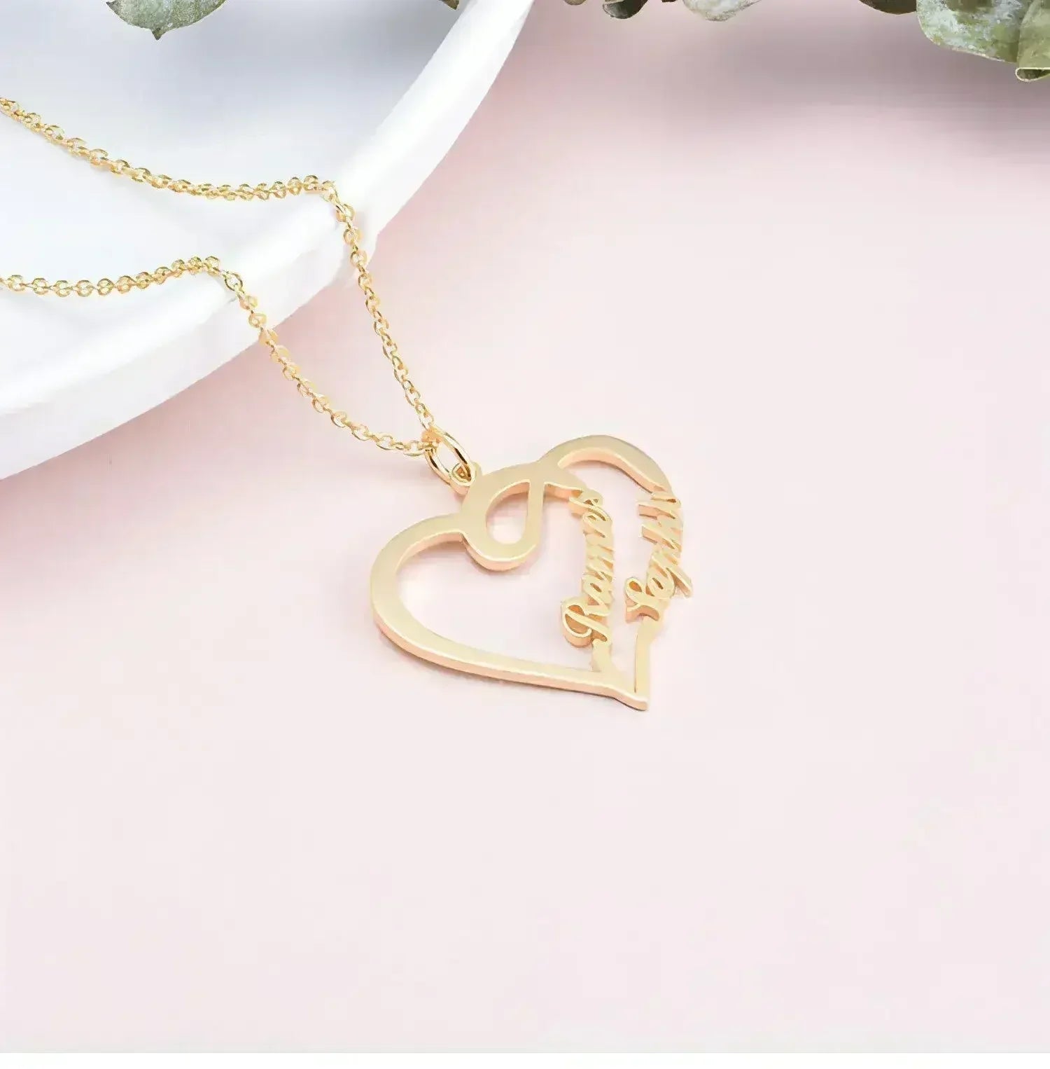 💖 Eternal Heart Necklace – 925 Silver Personalized Love Keepsake - Femstylo