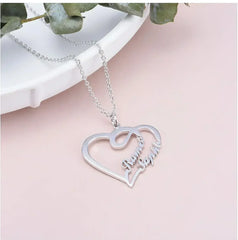 💖 Eternal Heart Necklace – 925 Silver Personalized Love Keepsake - Femstylo