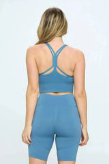Criss Cross Back Sports Bra - Femstylo
