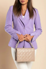 Blazer s klasičnim ovratnikom, lila - Femstylo