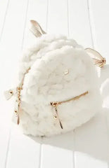 Vegan Fur Mini Backpack - Quilted Eco Bag | Femstylo - Femstylo