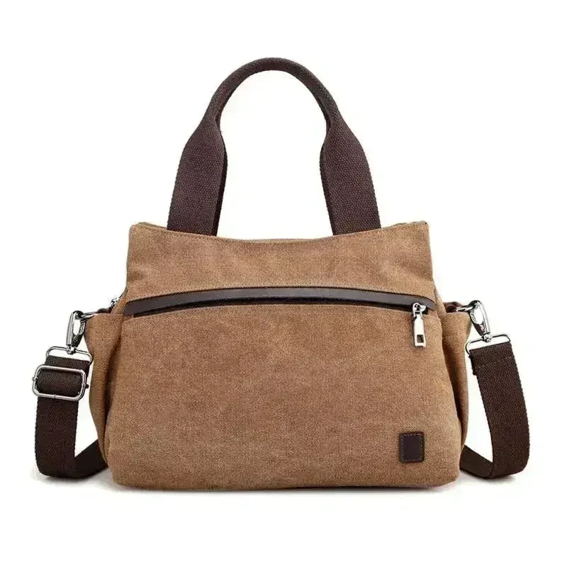 Female Fashion Vintage Canvas Messenger Bag - Femstylo