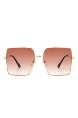Square Oversize Flat Top Large Fashion Sunglasses - Femstylo