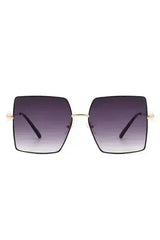 Square Oversize Flat Top Large Fashion Sunglasses - Femstylo