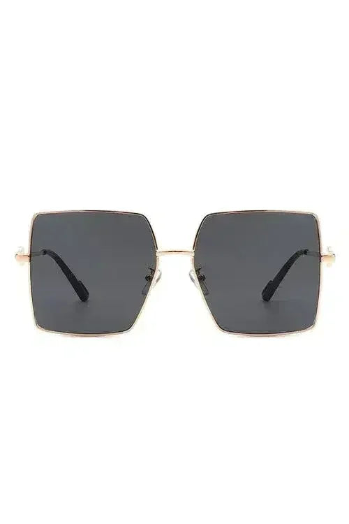 Square Oversize Flat Top Large Fashion Sunglasses - Femstylo