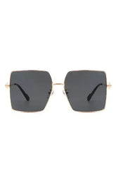 Square Oversize Flat Top Large Fashion Sunglasses - Femstylo