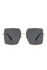 Square Oversize Flat Top Large Fashion Sunglasses - Femstylo