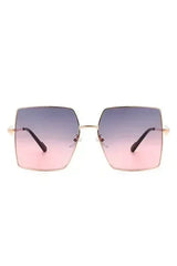 Square Oversize Flat Top Large Fashion Sunglasses - Femstylo