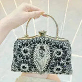 Diamond Inlaid Clutch - Convertible Evening Bag | Femstylo - Femstylo