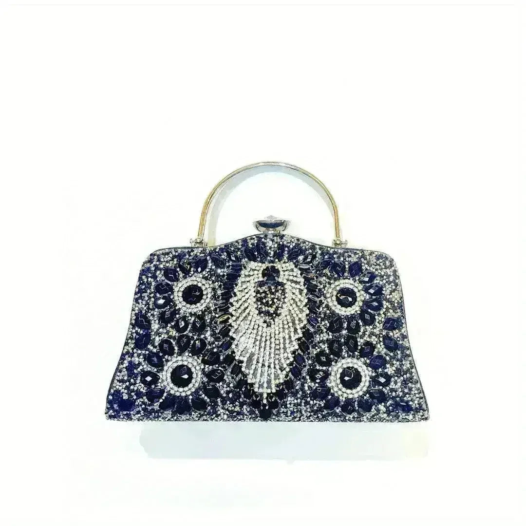 Diamond Inlaid Clutch - Convertible Evening Bag | Femstylo - Femstylo