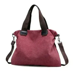 Casual Canvas Large Shoulder Bag For Young Women - Femstylo