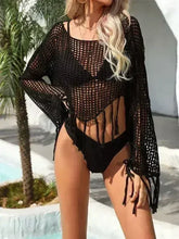 Crochet fringe cover up top - Femstylo