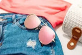 Pink Gold High Quality Unisex Aviator Sunglasses - Femstylo