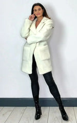 Stud Button Borg Teddy Coat (1905) - Femstylo