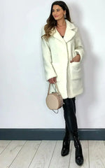 Stud Button Borg Teddy Coat (1905) - Femstylo
