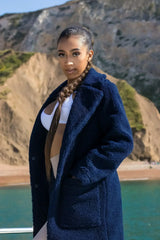 Stud Button Borg Teddy Coat (1905) - Femstylo