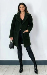 Stud Button Borg Teddy Coat (1905) - Femstylo