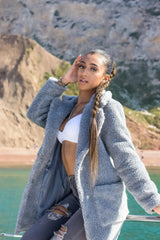 Stud Button Borg Teddy Coat (1905) - Femstylo