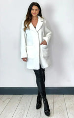 Stud Button Borg Teddy Coat (1905) - Femstylo