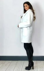 Stud Button Borg Teddy Coat (1905) - Femstylo