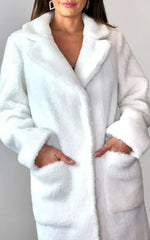 Stud Button Borg Teddy Coat (1905) - Femstylo