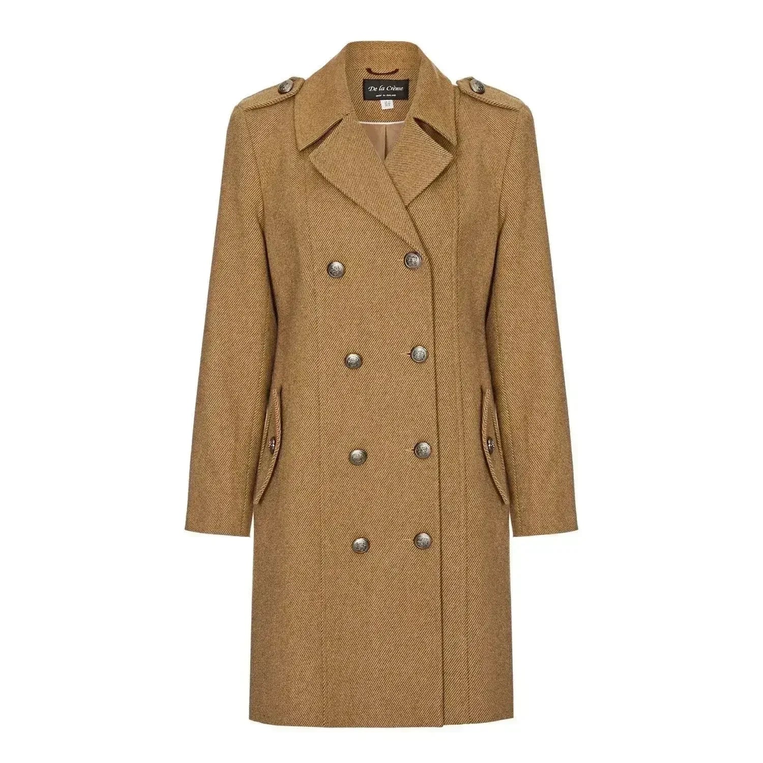 Double Breasted Twill Military Coat (1908) - Femstylo