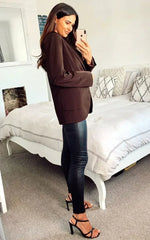 De La Creme - Womens Patch Pocket Tailored Fit Blazer - Femstylo