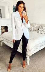 De La Creme - Womens Patch Pocket Tailored Fit Blazer - Femstylo