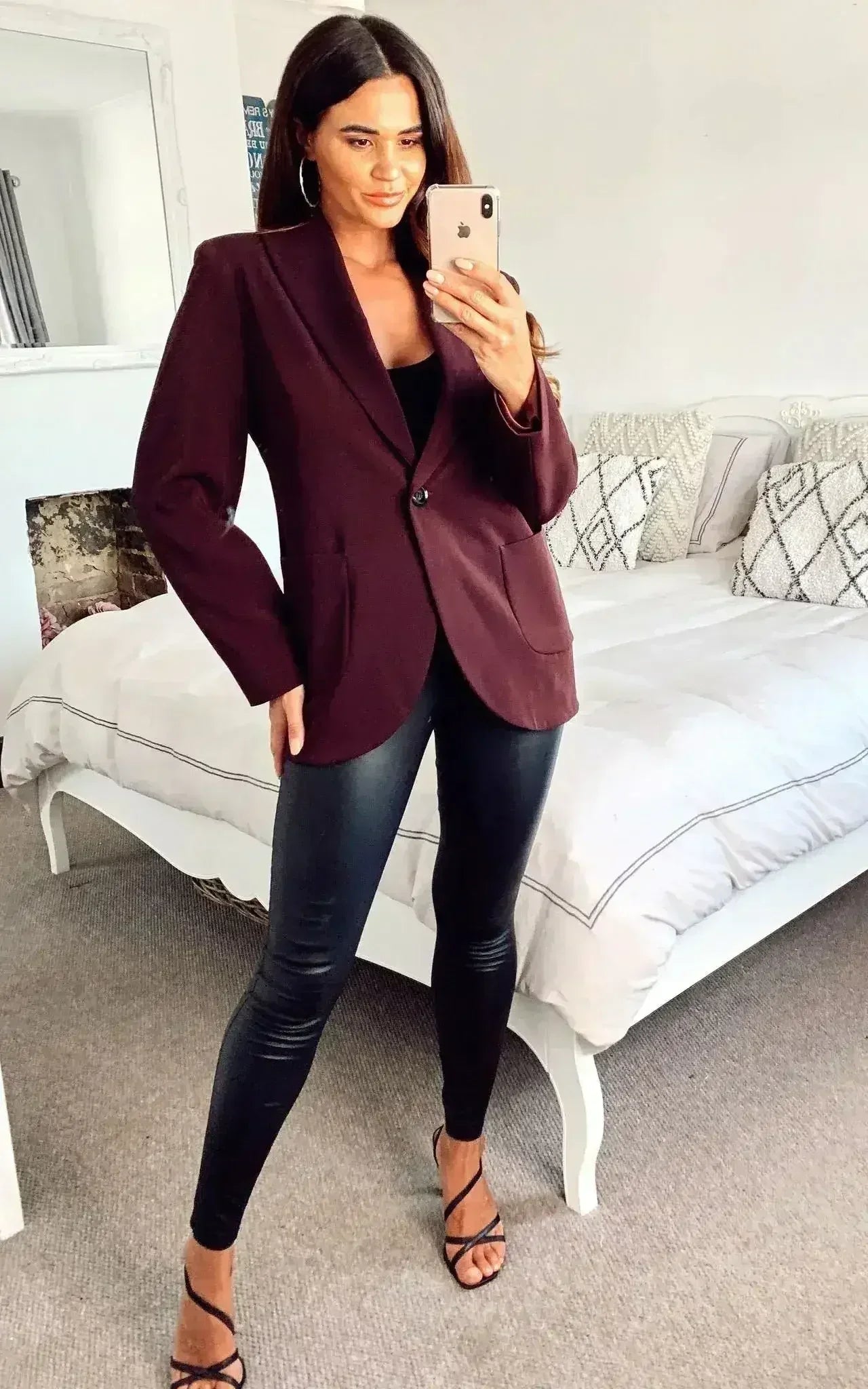 De La Creme - Womens Patch Pocket Tailored Fit Blazer - Femstylo