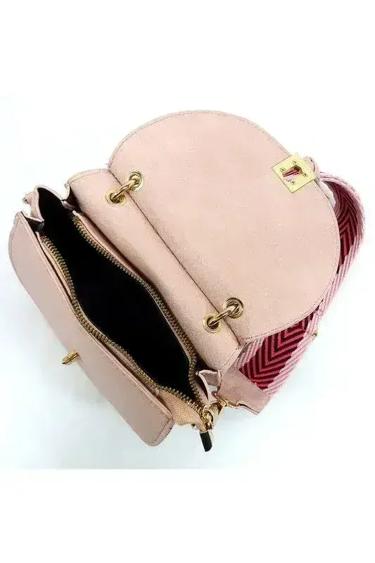 Fashion Flap Saddle Satchel Crossbody Bag - Femstylo