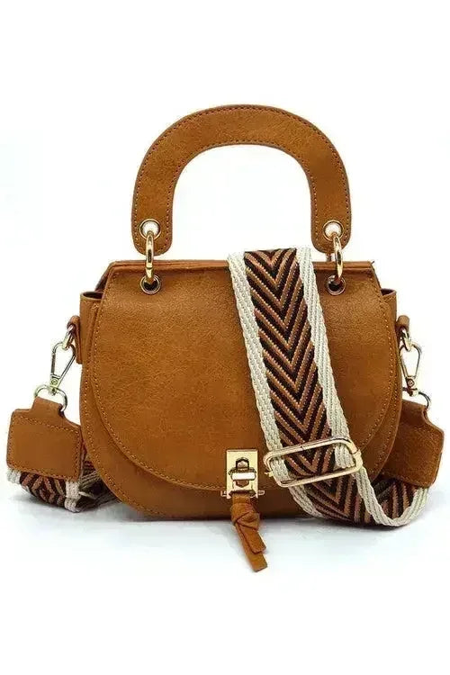 Fashion Flap Saddle Satchel Crossbody Bag - Femstylo