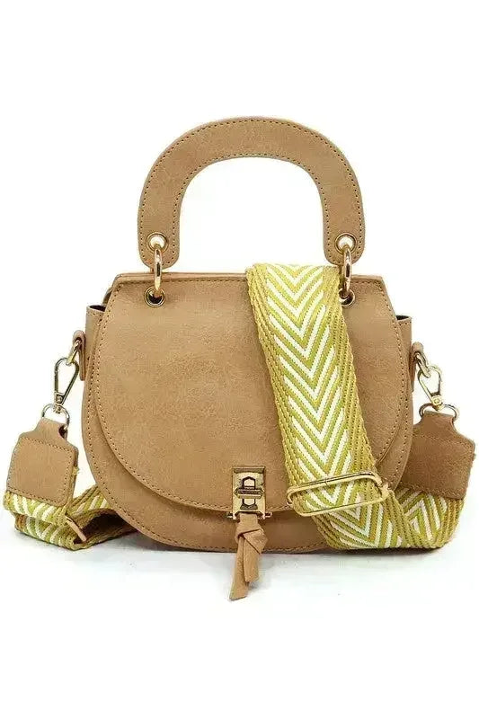 Fashion Flap Saddle Satchel Crossbody Bag - Femstylo