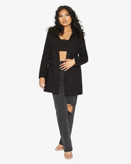 De La Creme Womens Wool Blend Hip Length Covert Coat - Femstylo