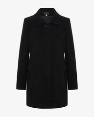 De La Creme Womens Wool Blend Hip Length Covert Coat - Femstylo