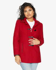 Wool Blend Contrast Trim Coat (1920) - Femstylo