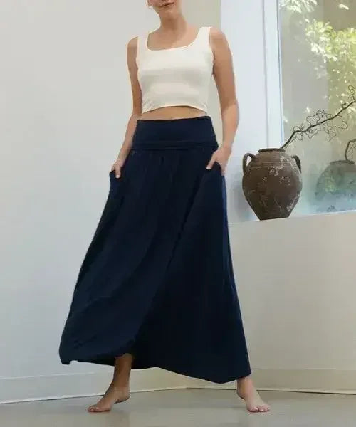 BAMBOO YOGA MAXI SKIRT - Femstylo
