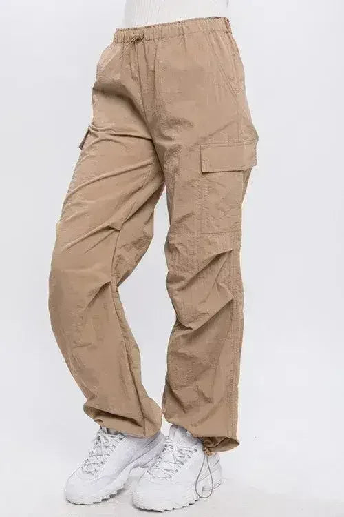Loose Fit Parachute Cargo Pants - Femstylo
