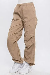 Loose Fit Parachute Cargo Pants - Femstylo