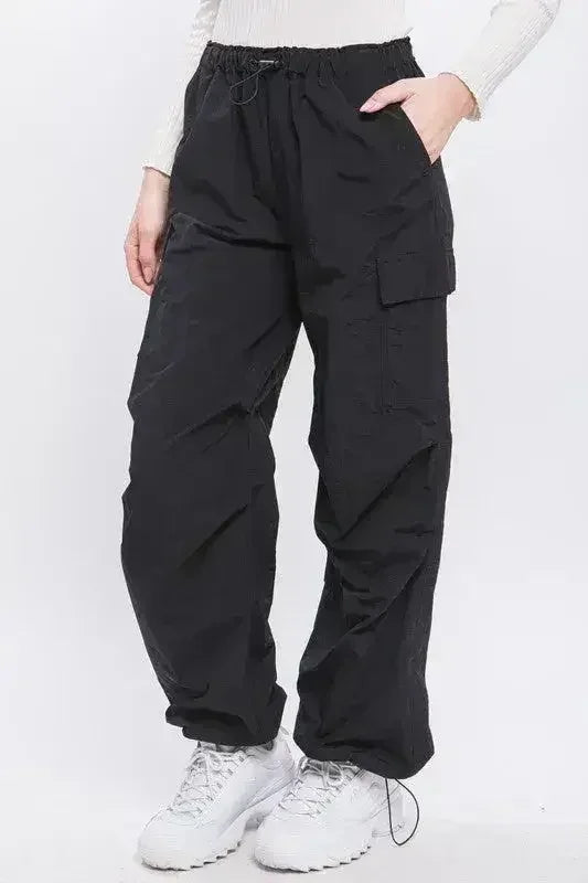 Loose Fit Parachute Cargo Pants - Femstylo