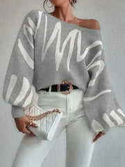 Oversized balloon sleeve sweater - Femstylo
