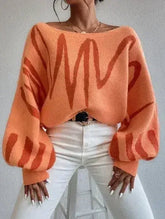 Oversized balloon sleeve sweater - Femstylo